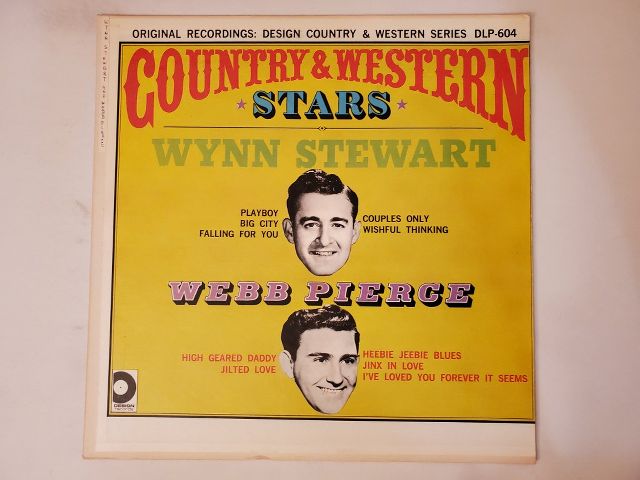 Wynn Stewart / Webb Pierce Country & Western Stars vinyl record