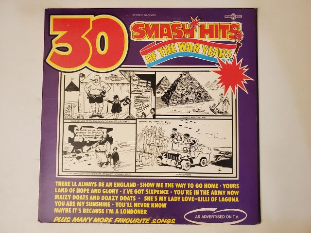 Various Artists 30 Smash Hits of the War Years vinyl record