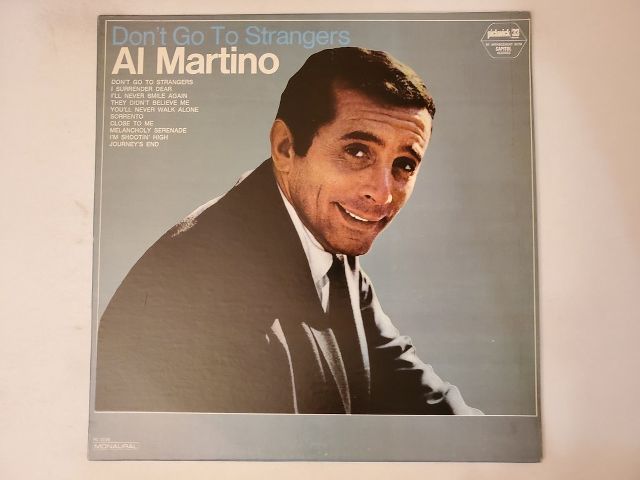 Al Martino Don't Go To Strangers vinyl record