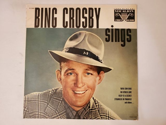 Bing Crosby Bing Crosby Sings vinyl record