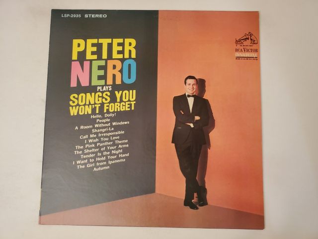 Peter Nero Plays Songs You Won't Forget vinyl record