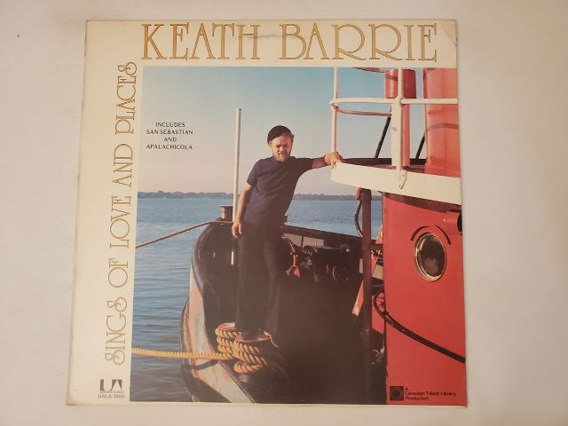Keath Barrie Sings of Love and Places vinyl record