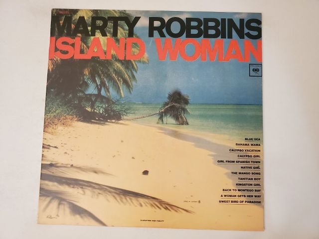 Marty Robbins Island Woman vinyl record