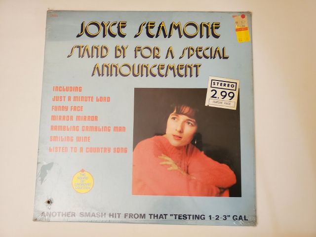 Joyce Seamone Stand By For a Special Announcement vinyl record