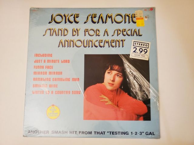 Joyce Seamone Stand By For a Special Announcement vinyl record