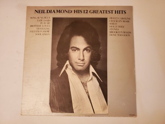 Neil Diamond His 12 Greatest Hits vinyl record