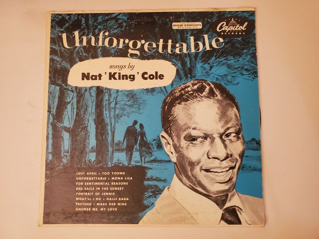 Nat "King" Cole Unforgettable vinyl record