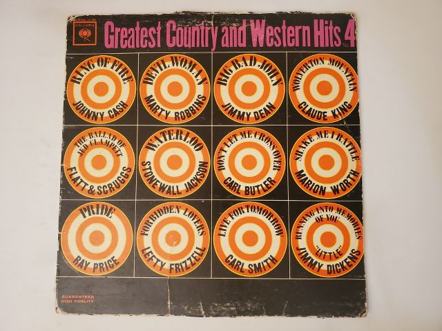 Various Artists Greatest Country and Western Hits 4 vinyl record