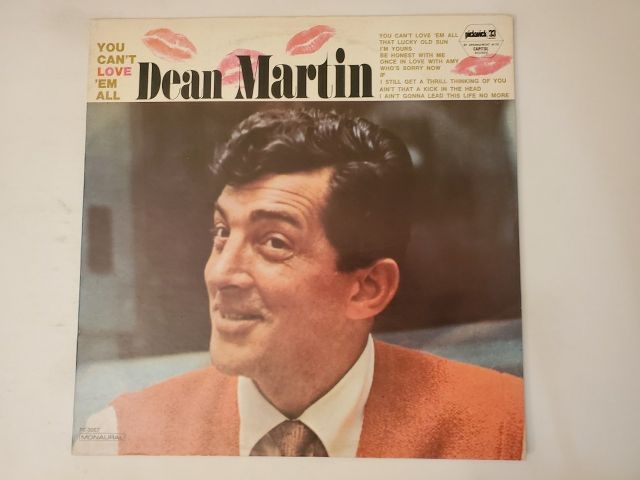 Dean Martin You Can't Love 'Em All vinyl record