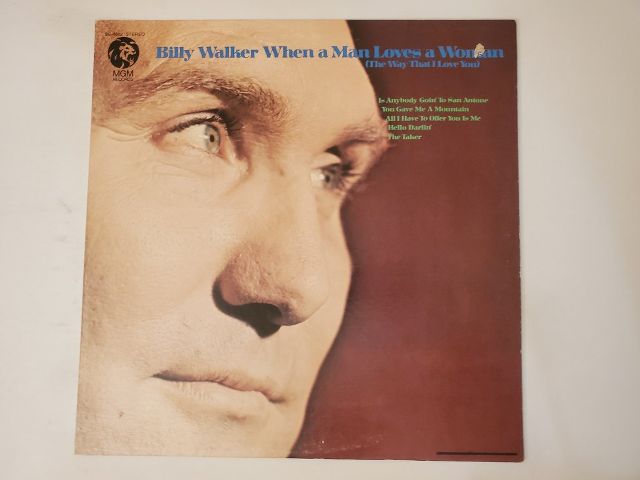 Billy Walker When a Man Loves a Woman vinyl record