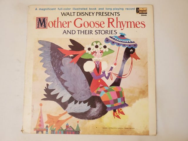 Walt Disney Mother Goose Rhymes and Their Stories vinyl record