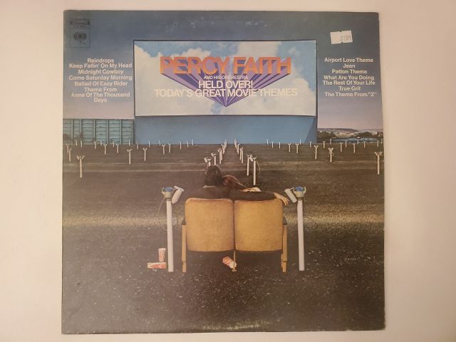 Percy Faith and His Orchestra Held Over! Today's Great Movie Themes vinyl record
