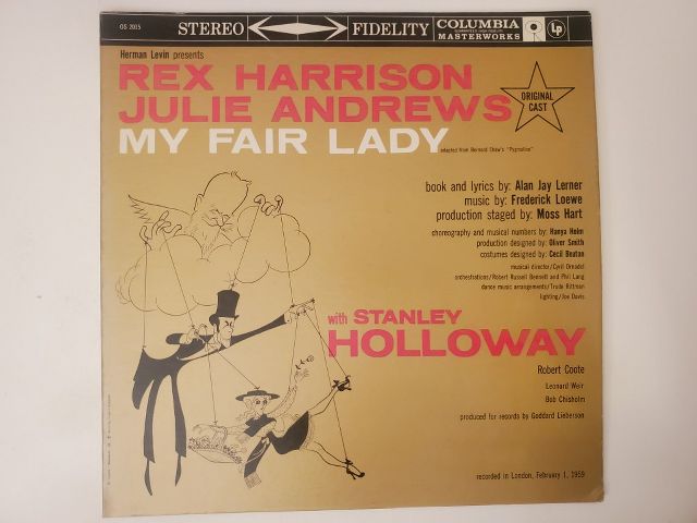 Original Cast My Fair Lady vinyl record