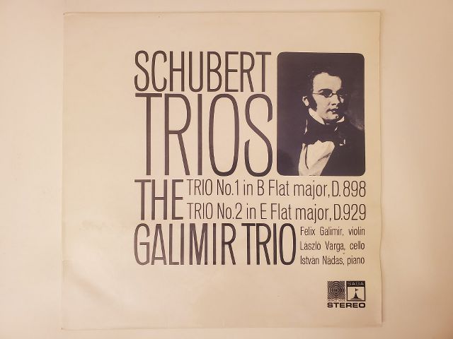The Galimir Trio Schubert Trios vinyl record