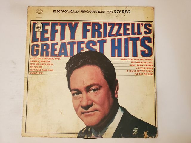 Lefty Frizzell Greatest Hits vinyl record