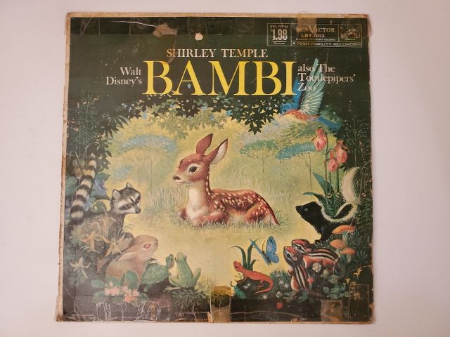 Shirley Temple Walt Disney's Bambi / The Tootlepipers' Zoo vinyl record