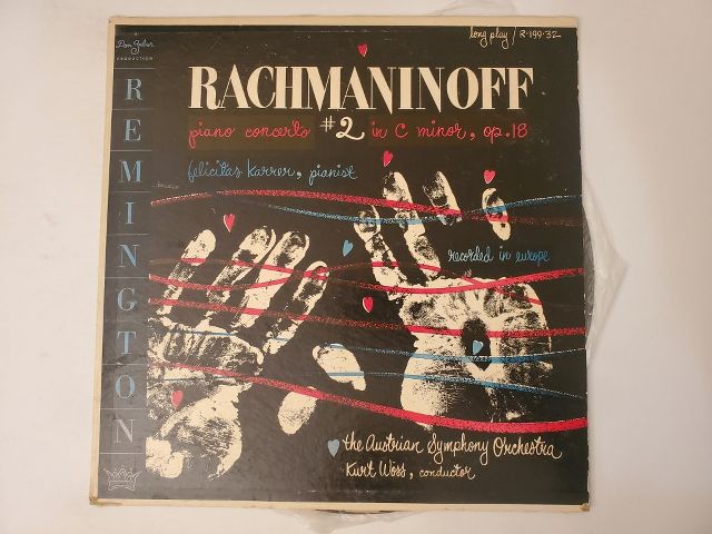 Sergei Rachmaninoff Piano Concerto No. 2 in C Minor, Op. 18 vinyl record