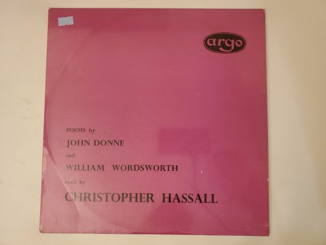 Christopher Hassall Poems by John Donne and William Wordsworth vinyl record