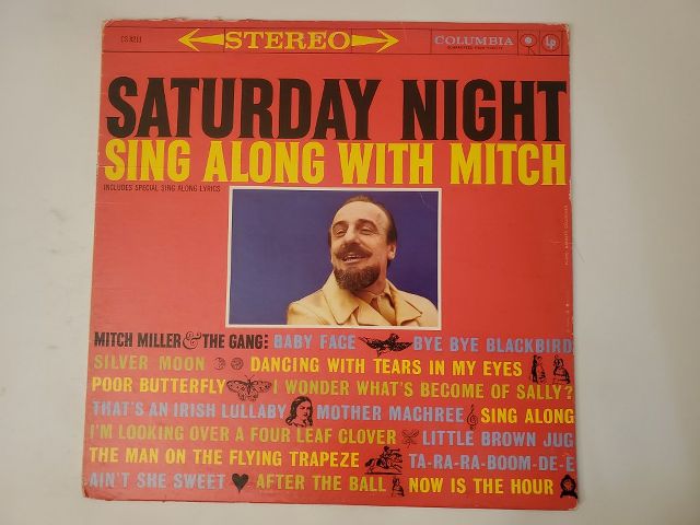 Mitch Miller & The Gang Saturday Night Sing Along with Mitch vinyl record