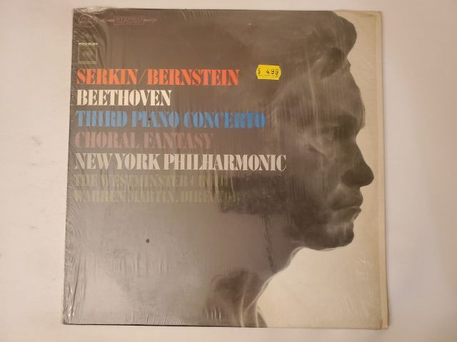 Rudolf Serkin, Leonard Bernstein, New York Philharmonic Beethoven: Third Piano Concerto, Choral Fantasy vinyl record