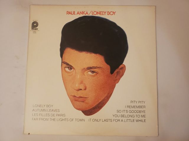 Paul Anka Lonely Boy vinyl record