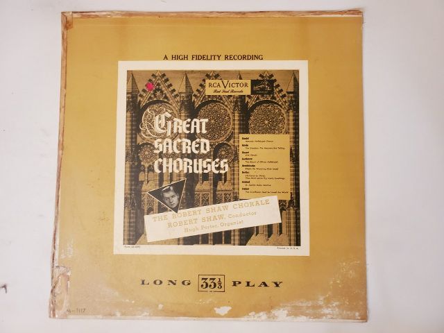 The Robert Shaw Chorale Great Sacred Choruses vinyl record