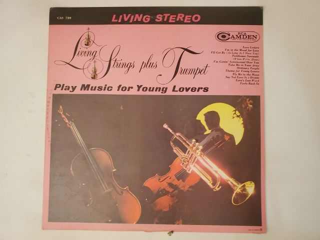 Living Strings Living Strings plus Trumpet: Play Music for Young Lovers vinyl record