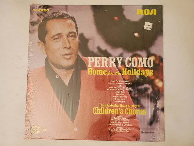 Perry Como Home for the Holidays vinyl record