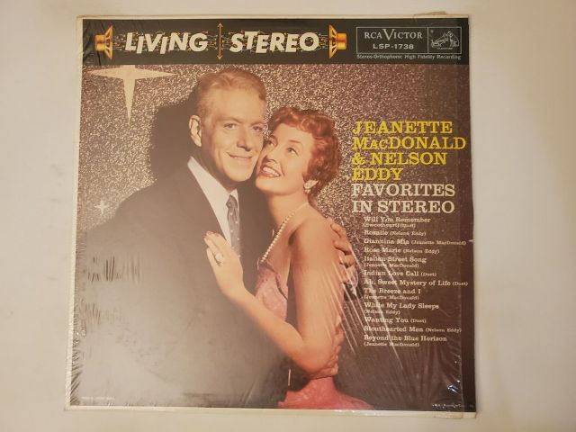 Jeanette MacDonald & Nelson Eddy Favorites in Stereo vinyl record