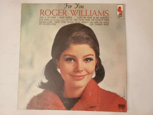 Roger Williams For You vinyl record