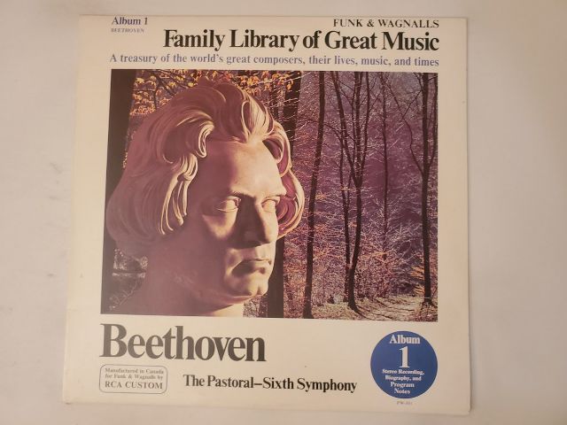 Beethoven Family Library of Great Music: The Pastoral - Sixth Symphony vinyl record