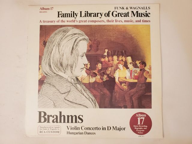 Brahms Violin Concerto in D Major / Hungarian Dances vinyl record
