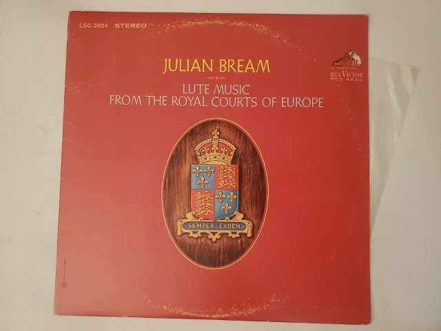 Julian Bream Lute Music from the Royal Courts of Europe vinyl record
