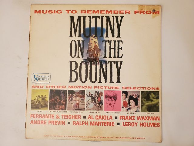 Various Artists Music to Remember from Mutiny on the Bounty and Other Motion Picture Selections vinyl record