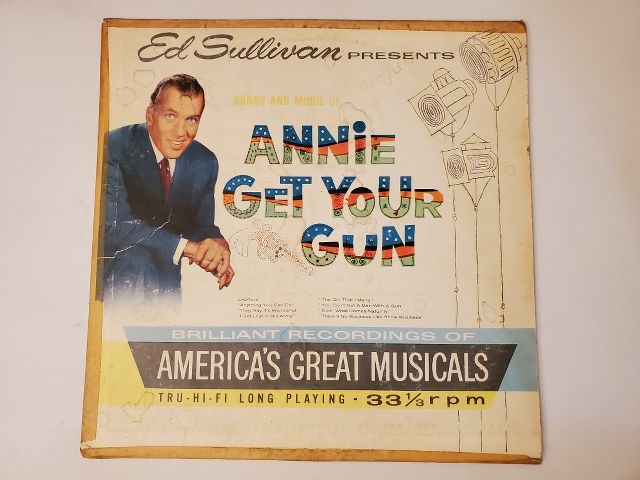 Various Ed Sullivan Presents Songs and Music of Annie Get Your Gun vinyl record