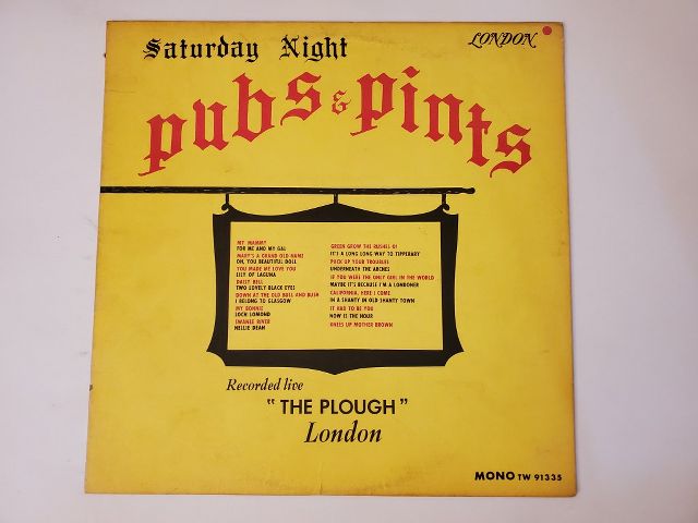 Various Artists Saturday Night Pubs & Pints vinyl record