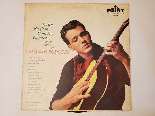 Jimmie Rodgers In an English Country Garden vinyl record