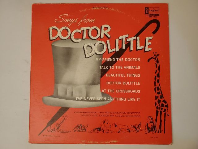 Camarata and the Mike Sammes Singers Songs from Doctor Dolittle vinyl record