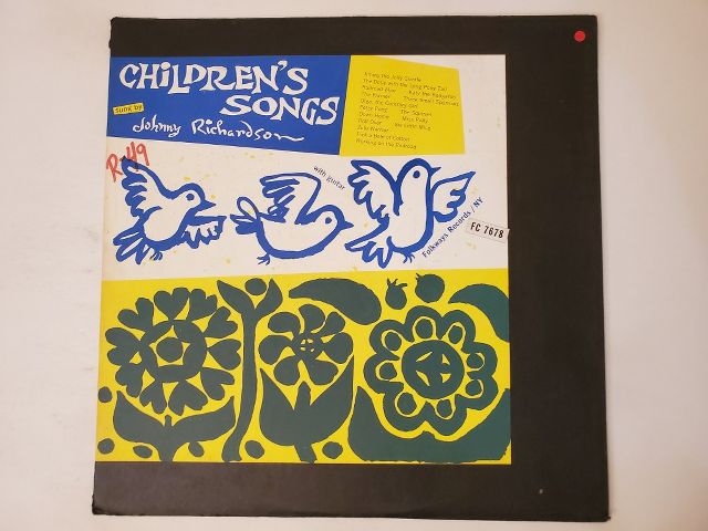 Johnny Richardson Children's Songs vinyl record