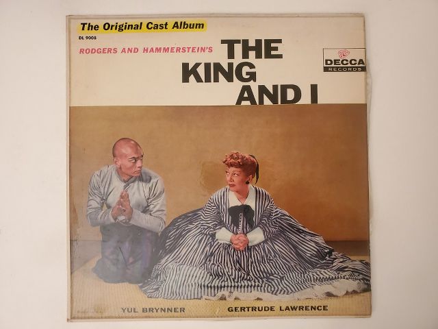 Rodgers and Hammerstein The King and I: The Original Cast Album vinyl record