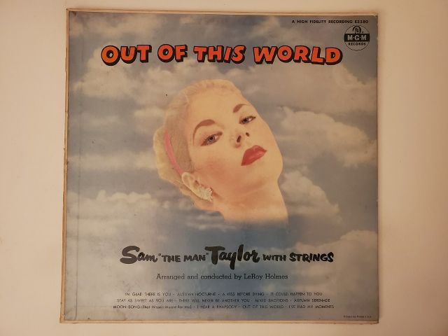 Sam 'The Man' Taylor with Strings Out of This World vinyl record