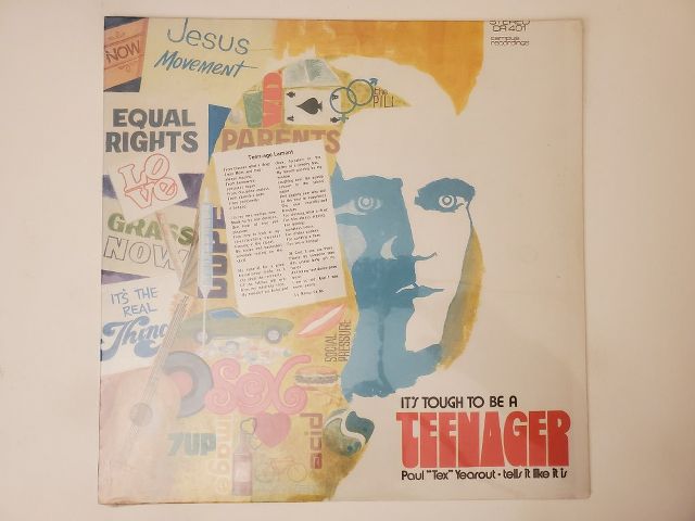 Paul 'Tex' Yearout It's Tough to Be a Teenager vinyl record