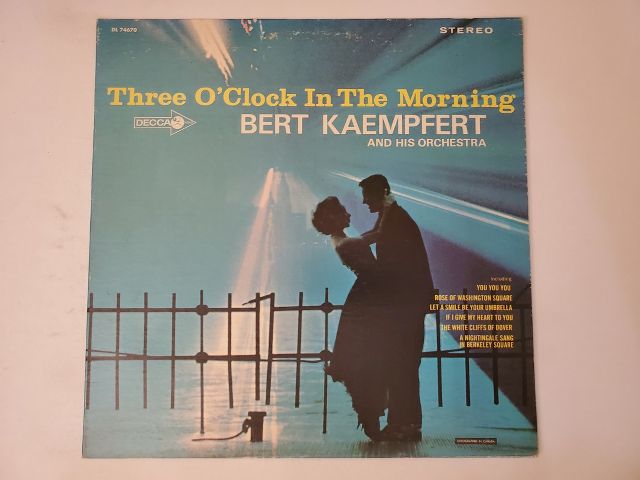 Bert Kaempfert and his orchestra Three O'Clock in the Morning vinyl record