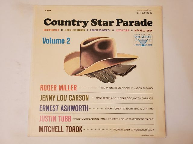 Various Artists Country Star Parade Volume 2 vinyl record