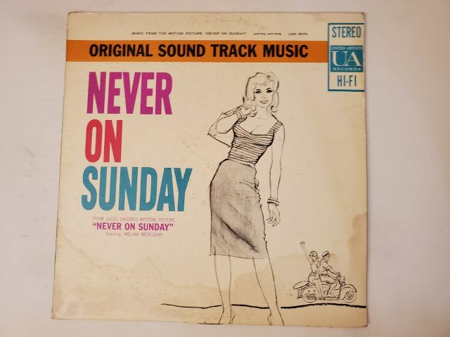Manos Hadjidakis Never on Sunday vinyl record