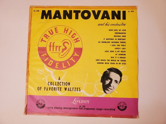 Mantovani and His Orchestra A Collection of Favorite Waltzes vinyl record