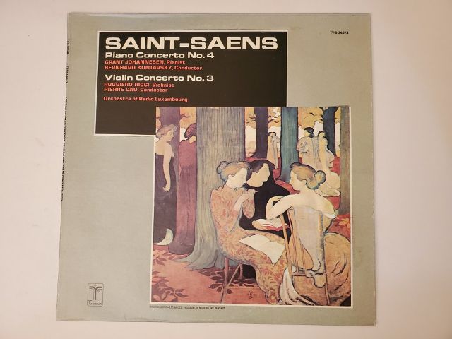 Camille Saint-Sa?ns Piano Concerto No. 4 / Violin Concerto No. 3 vinyl record