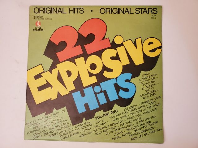 Various Artists 22 Explosive Hits Volume Two vinyl record