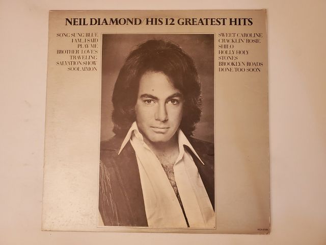 Neil Diamond His 12 Greatest Hits vinyl record