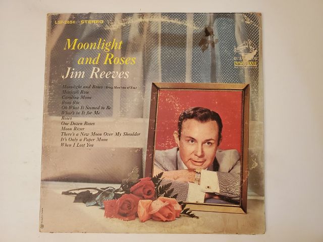 Jim Reeves Moonlight and Roses vinyl record